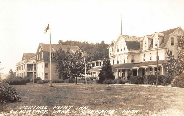 Portage Point Resort (Portage Point Inn) - Vintage Postcard (newer photo)